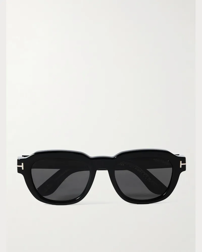 Tom Ford Icon Sonnenbrille mit D-Rahmen aus Azetat Schwarz