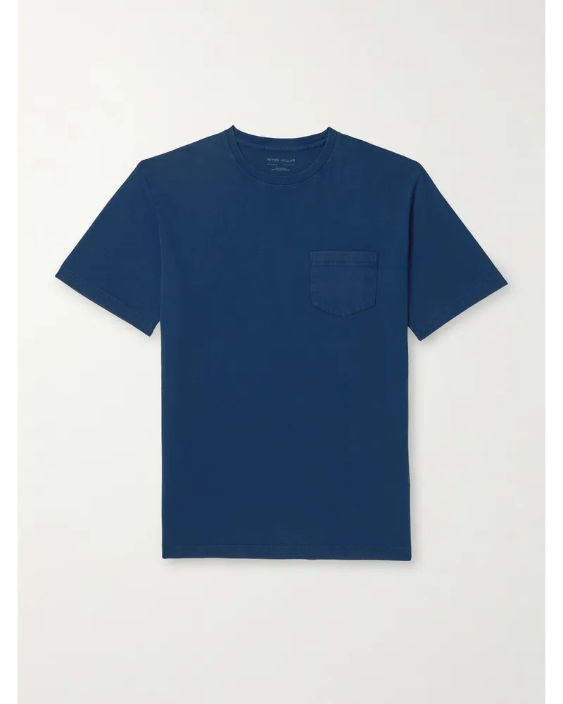 Peter Millar Lava Wash T-Shirt aus Biobaumwoll-Jersey Blau