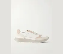 Leather and Suede Sneakers