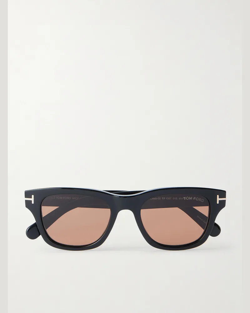 Tom Ford Caleb-02 Square-Frame Acetate Sunglasses Tortoiseshell