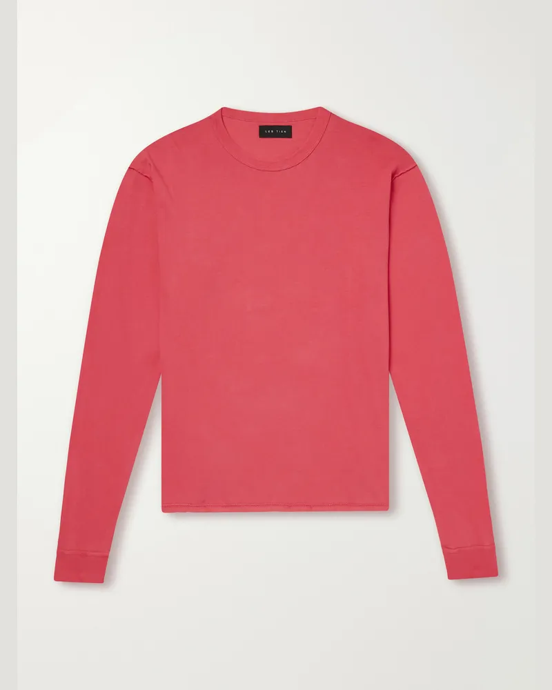 LES TIEN Cotton-Jersey T-Shirt Red