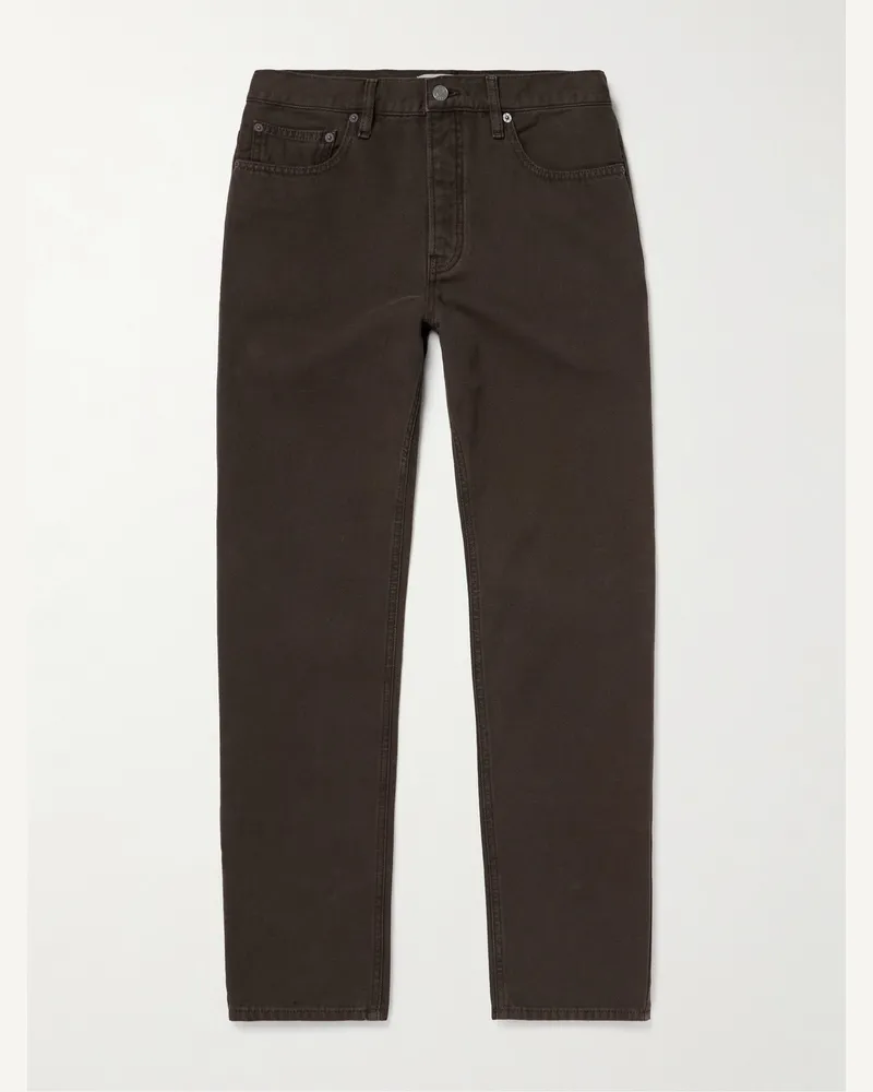 Frame Denim Gerade geschnittene Jeans Braun