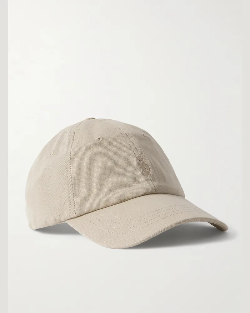 Ralph Lauren Baseballkappe aus Baumwoll-Twill mit Logostickerei in Stückfärbung Neutral