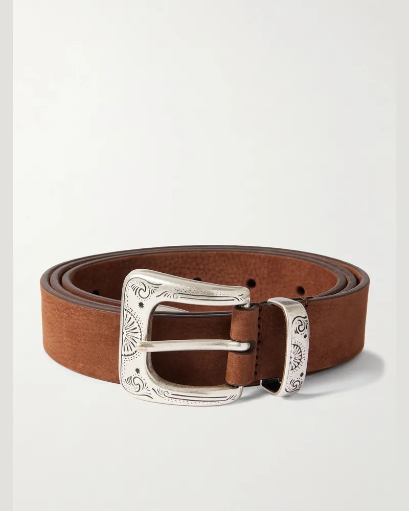 Anderson's Gürtel aus Nubukleder, 3 cm Braun