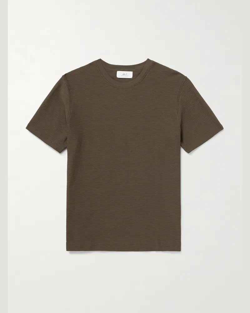 MR P. T-Shirt aus geripptem Biobaumwoll-Jersey Grün