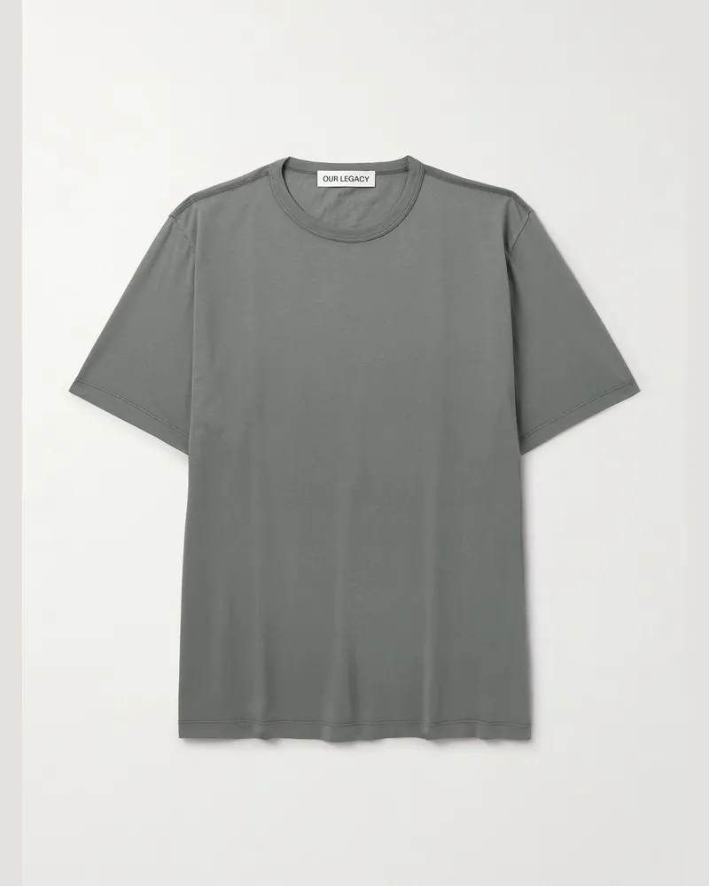 Our Legacy T-Shirt aus Baumwoll-Jersey Grau