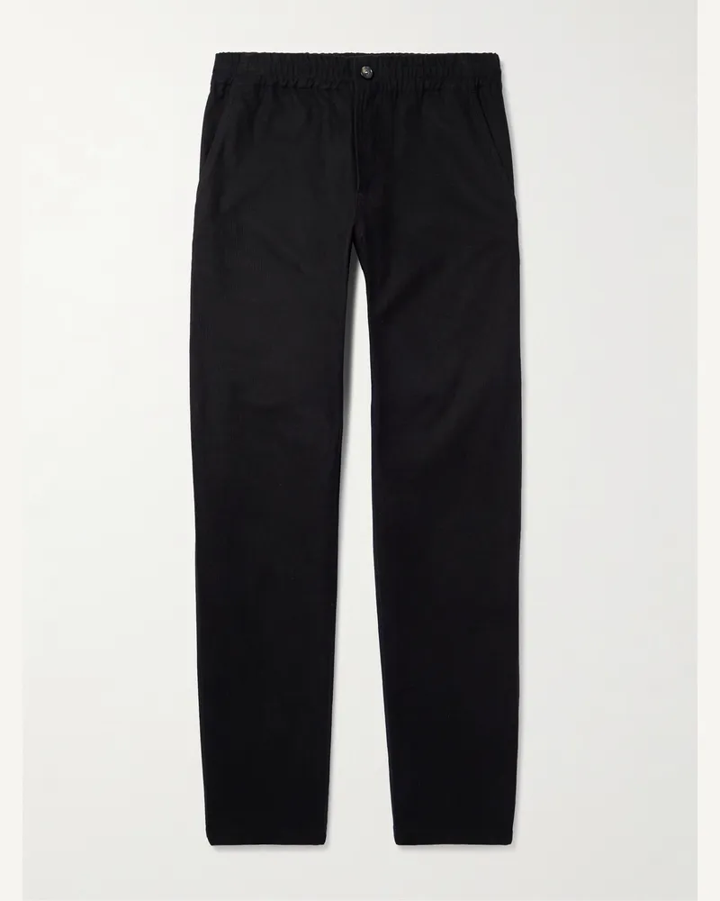 A.P.C. Chuck gerade geschnittene Hose aus Baumwoll-Twill Schwarz