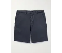 Shorts aus einer Stretch-Leinen-Baumwollmischung