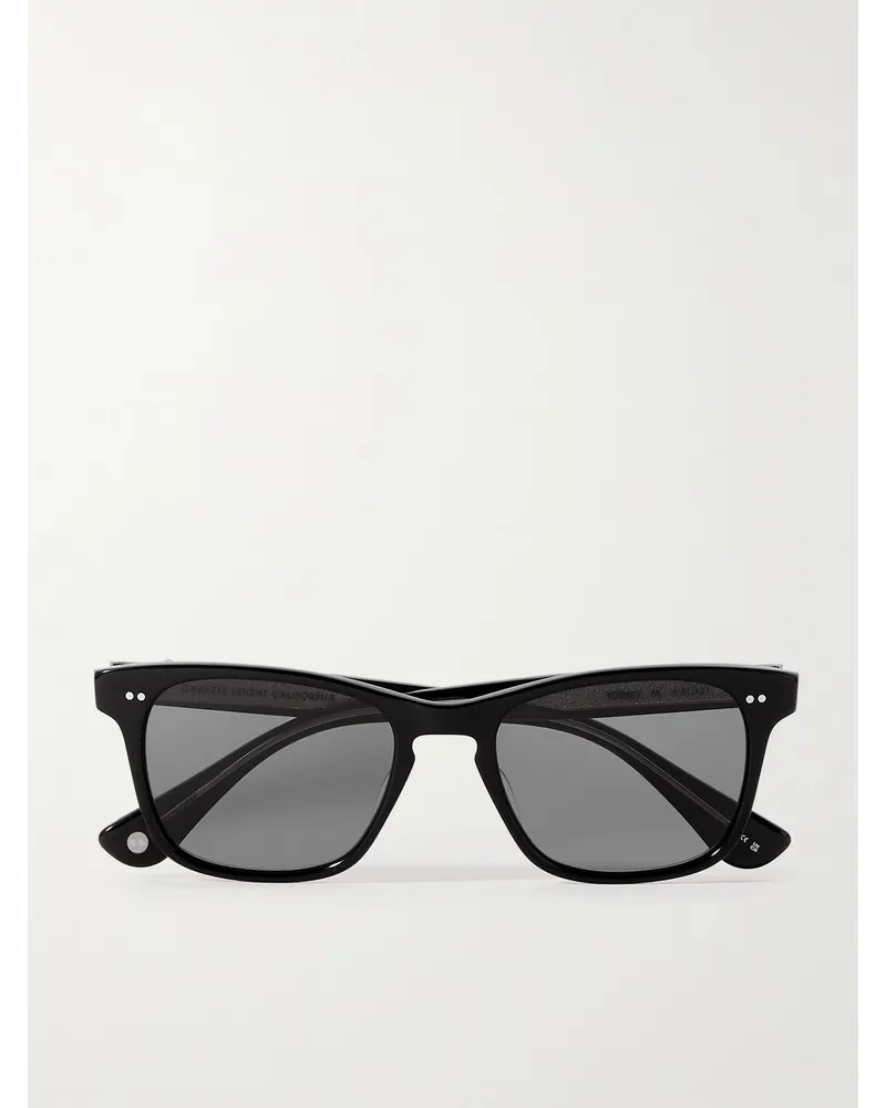 Garrett Leight Torrey Sonnenbrille mit eckigem Rahmen aus Azetat Schwarz