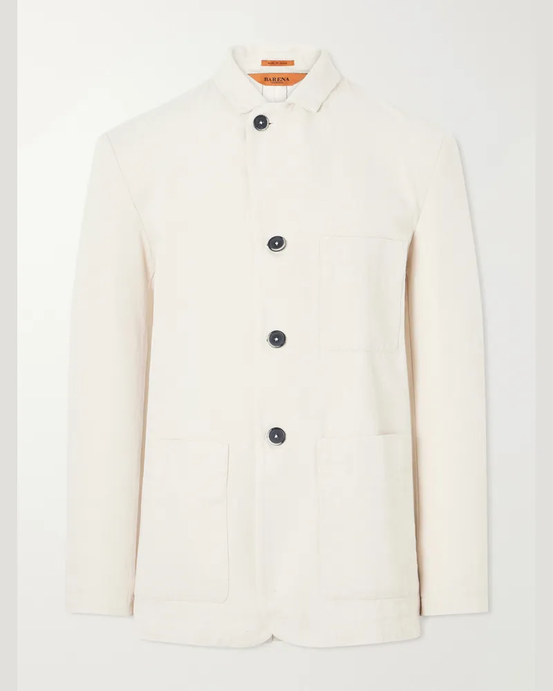 BARENA Cotton-Drill Jacket Neutrals