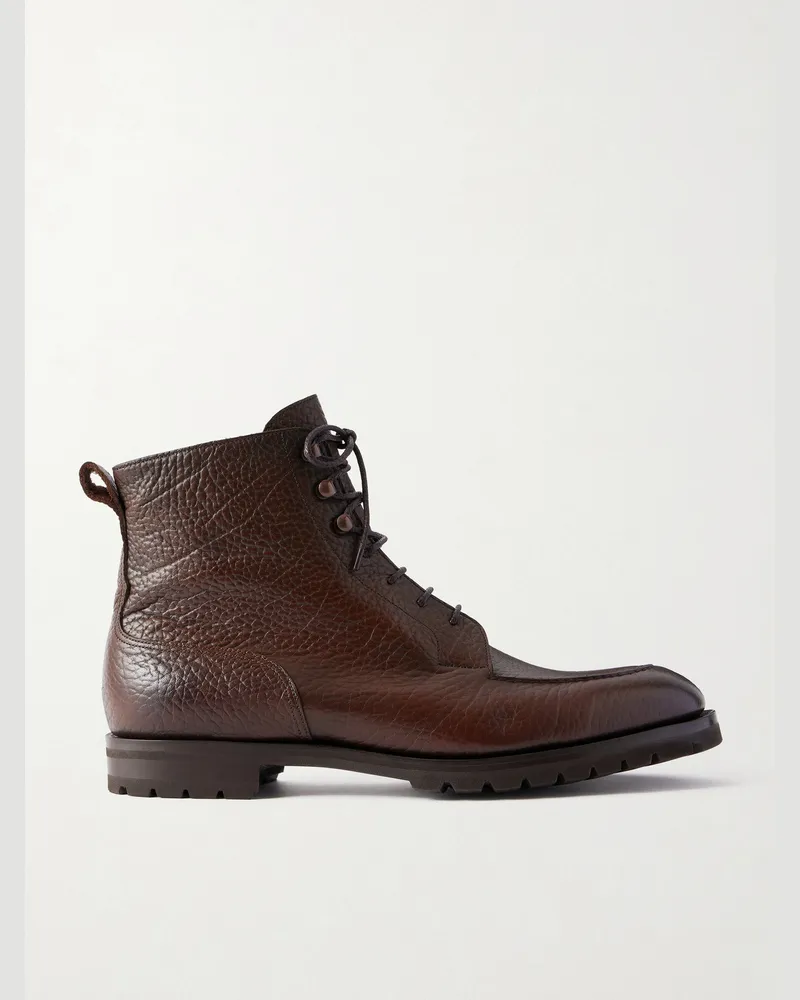 Edward Green Cranleigh Stiefel aus vollnarbigem Leder Braun