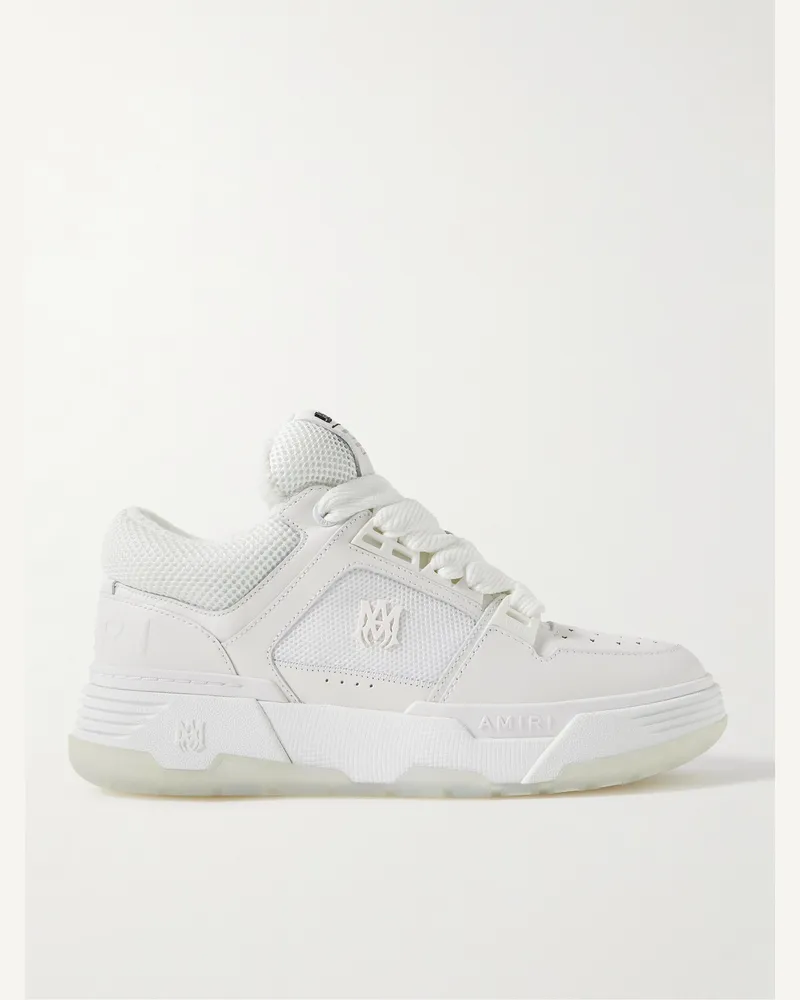 Amiri MA-1 Sneakers aus Mesh und Leder Weiß