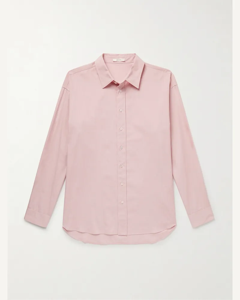 The Row Penn Oversized-Hemd aus Baumwollpopeline Pink
