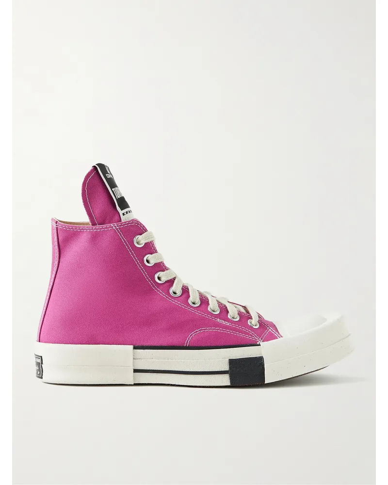 Rick Owens Converse DRKSHDW TURBODRK Chuck 70 High-Top-Sneakers aus Canvas Pink