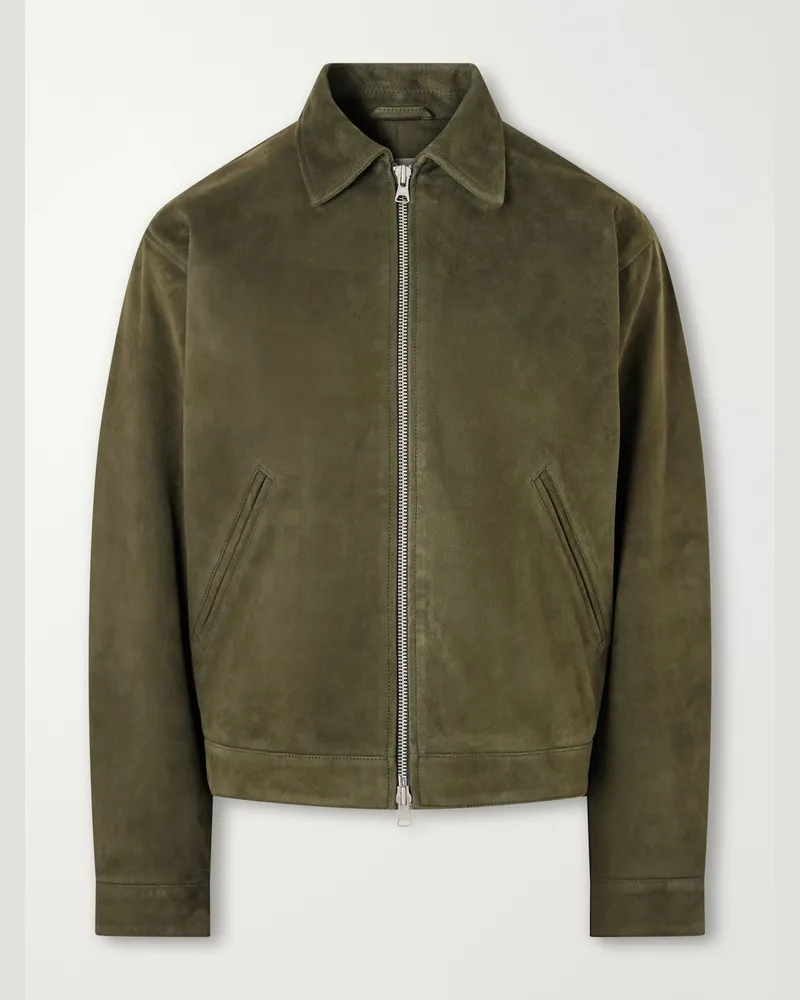 NN 07 Petrus 80030 Suede Jacket Green