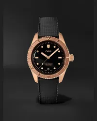 ORIS Divers-Sixty Five 38 mm Uhr aus Bronze mit automatischem Aufzug, Ref.-Nr.: 01 733 7771 3154-07 4 19 18BR Schwarz