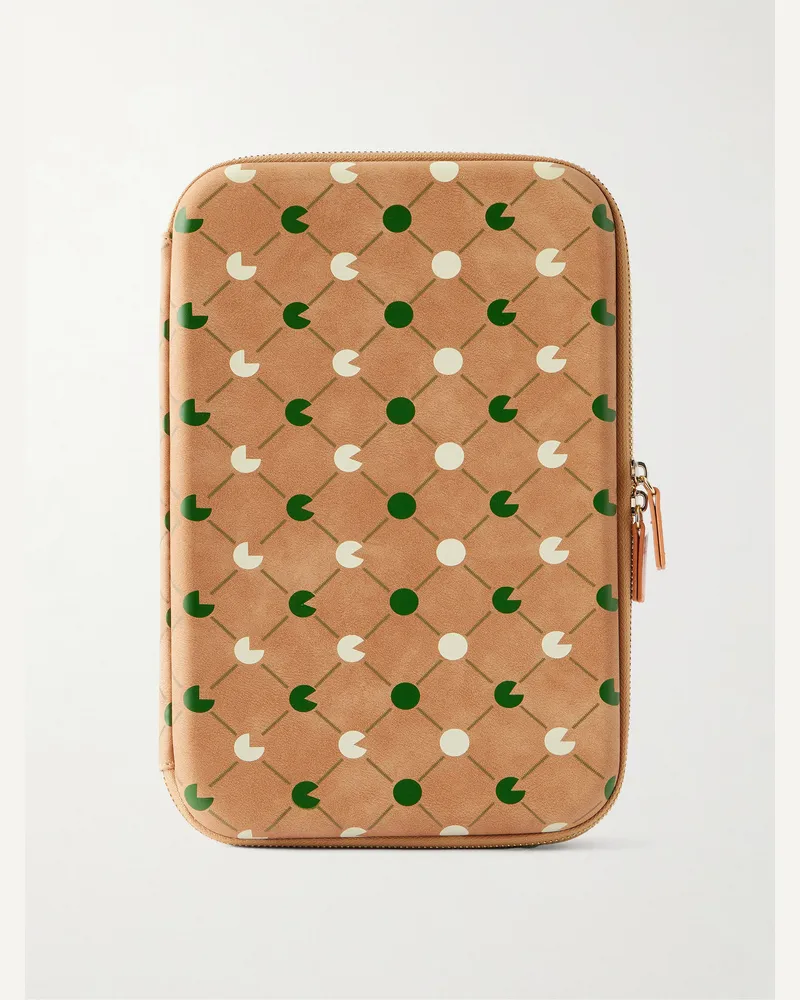 Garrett Leight Collector's Printed Glasses Case Brown