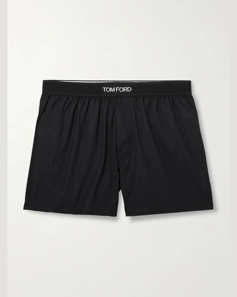 Tom Ford Boxershorts aus Stretch-Baumwolle Schwarz