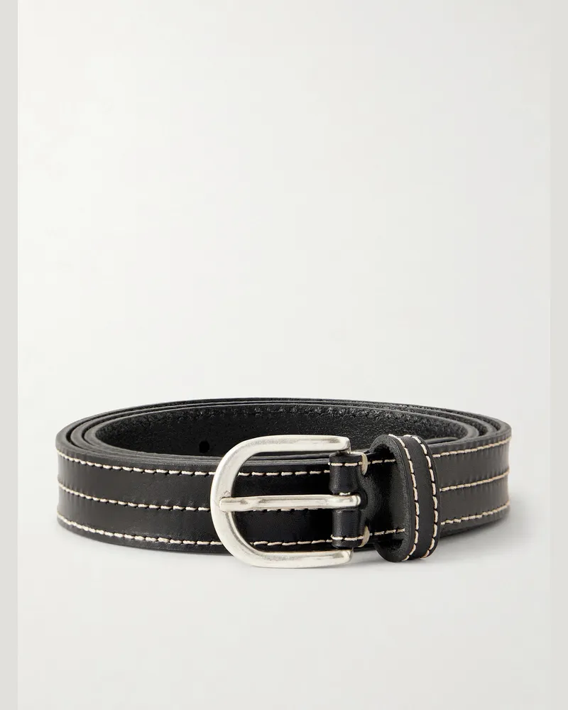 Mfpen Cipher 2.5cm Leather Belt Black