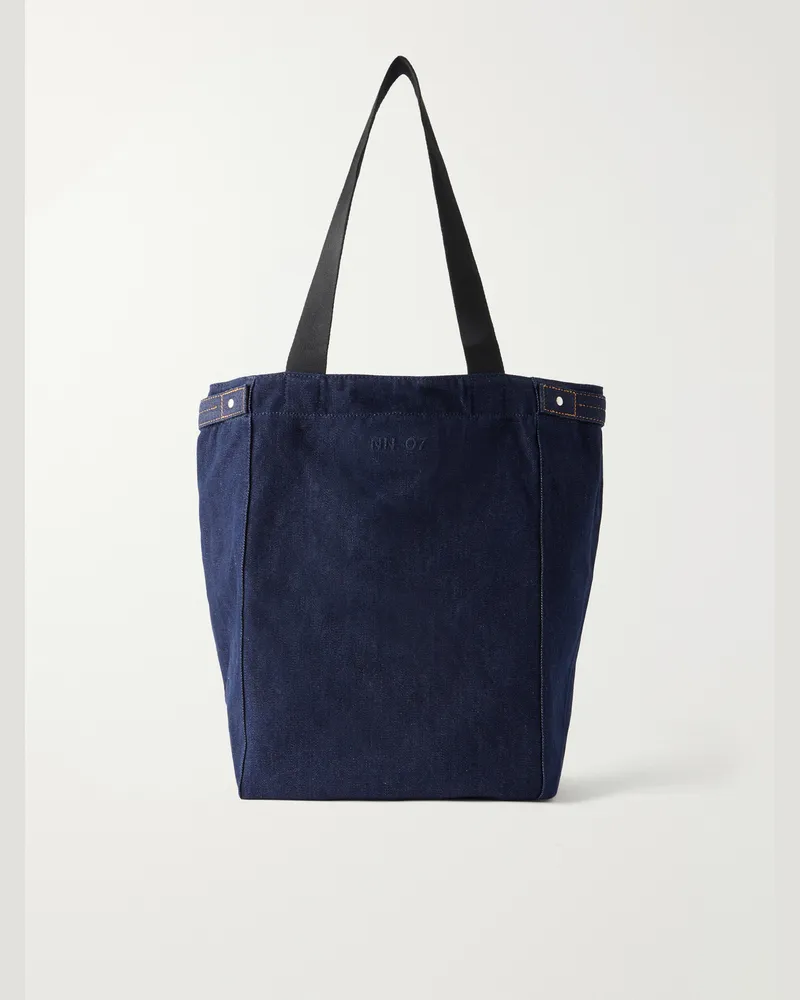 NN 07 Grip 90026 Denim Tote Bag Blue