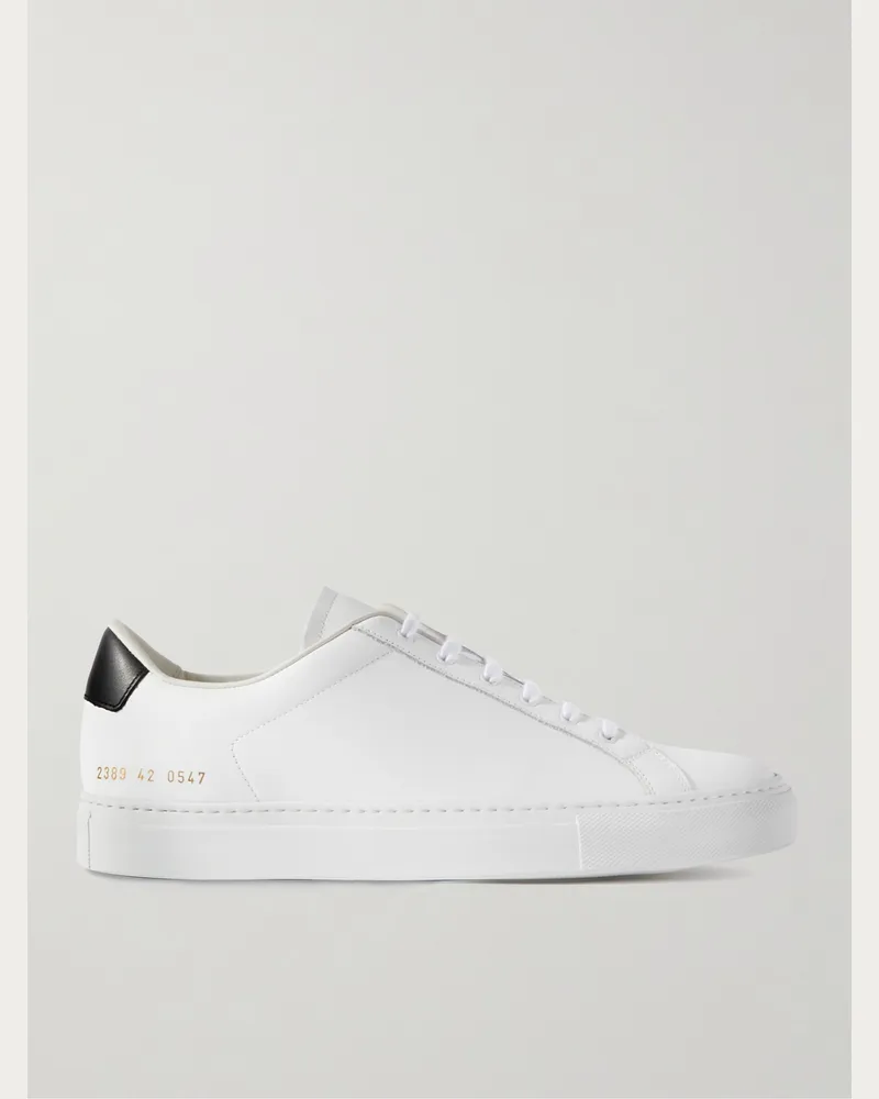 Common Projects Retro Classic Sneakers aus Leder Weiß