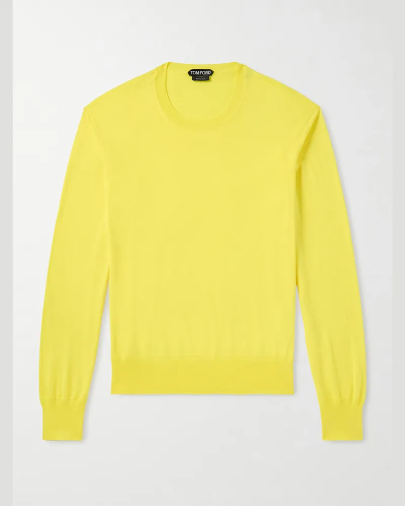 Tom Ford Cotton Sweater Yellow
