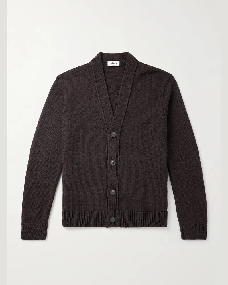 Altea Wool Cardigan Brown
