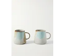 Ikagai Gobi Set aus zwei Tassen aus Steinzeug