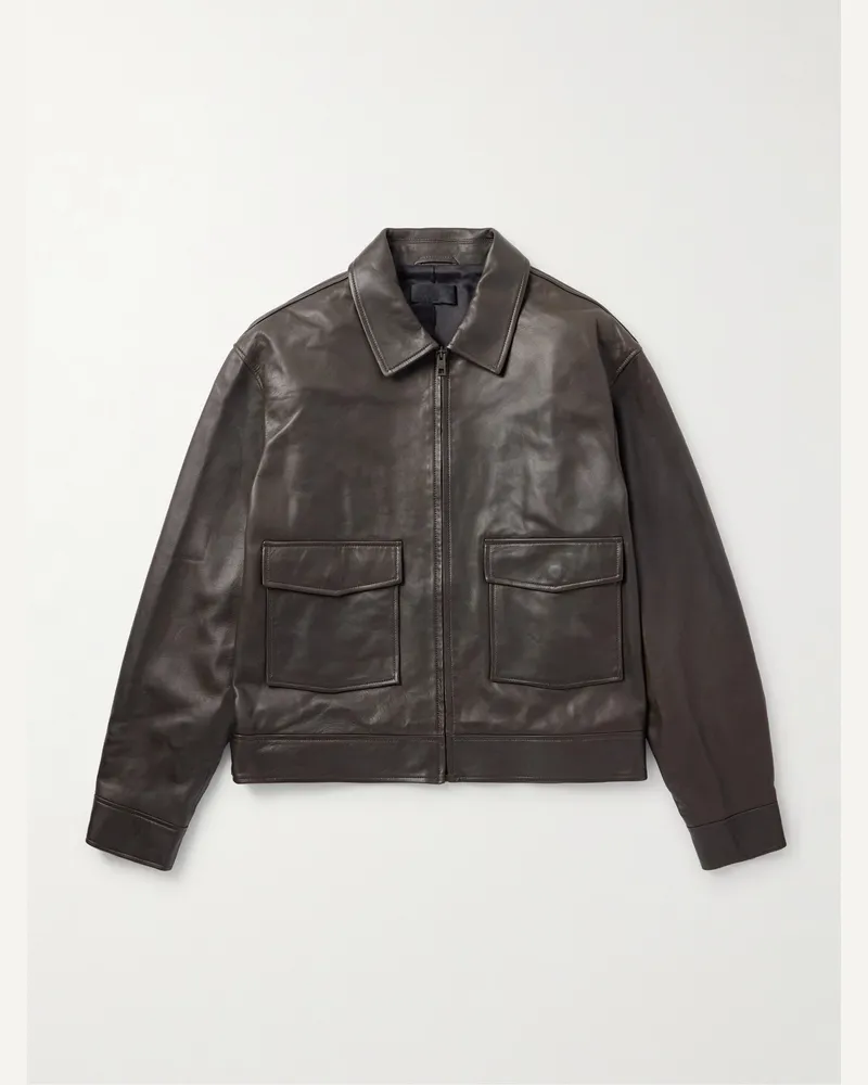 Nili Lotan Majorca Lederjacke Braun