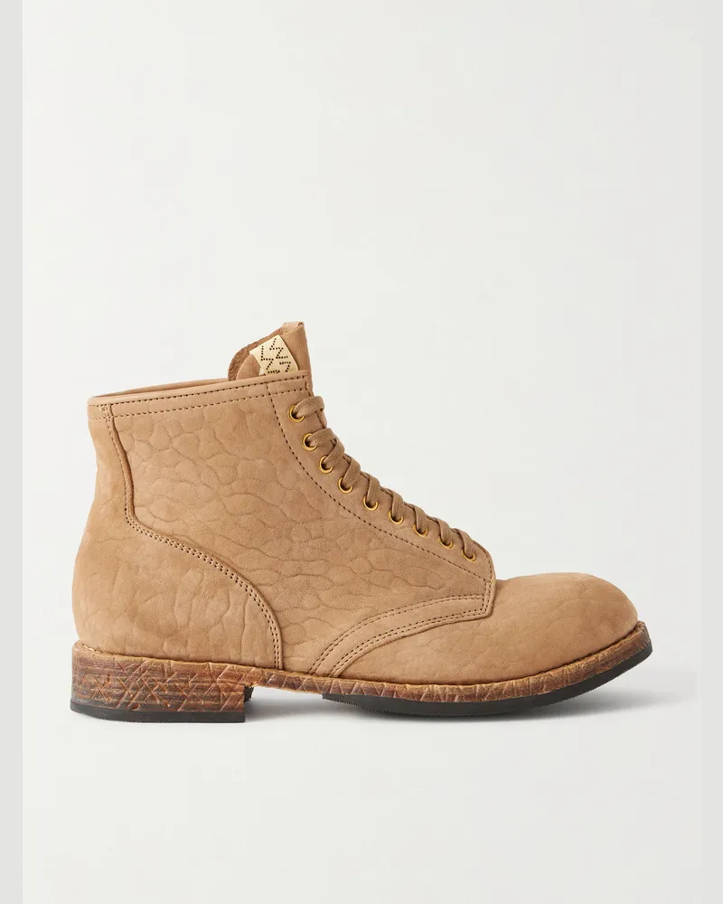 Visvim Brigadier Folk Suede Lace-Up Boots Neutrals