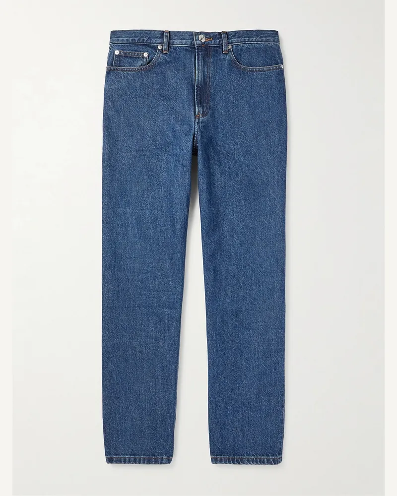 A.P.C. Martin Straight-Leg Organic Jeans Blue