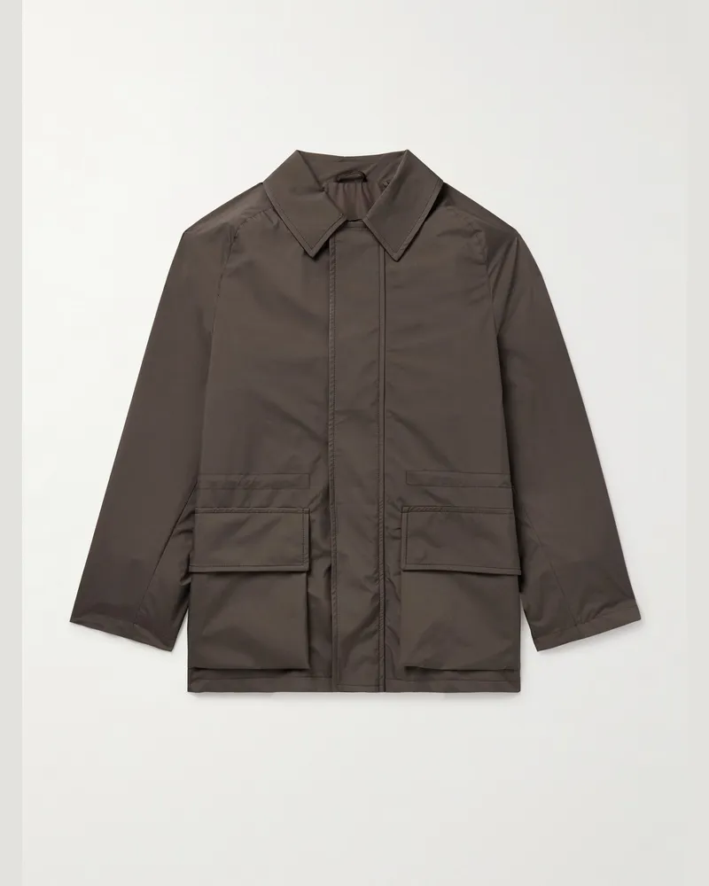 SAMAN AMEL City Jacke aus Nylon Braun
