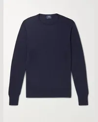 William Lockie Pullover aus Kaschmir Blau