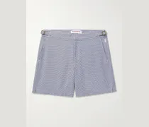 Bulldog X Fenella Slim-Fit Mid-Length Jacquard Swim Shorts