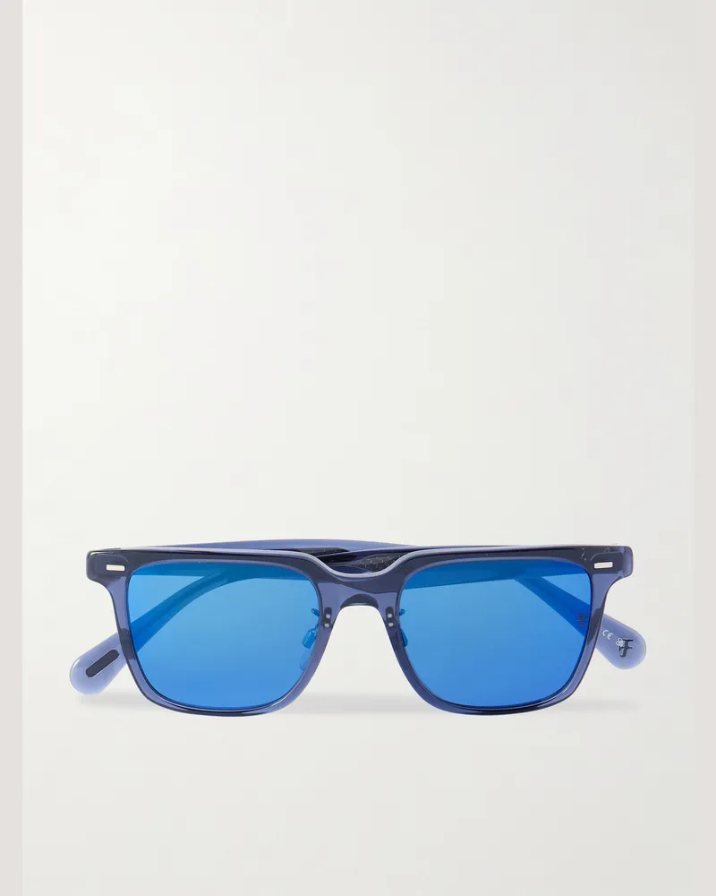 Oliver Peoples Roger Federer Mr. Federer II Sonnenbrille mit D-Rahmen aus Azetat Blau