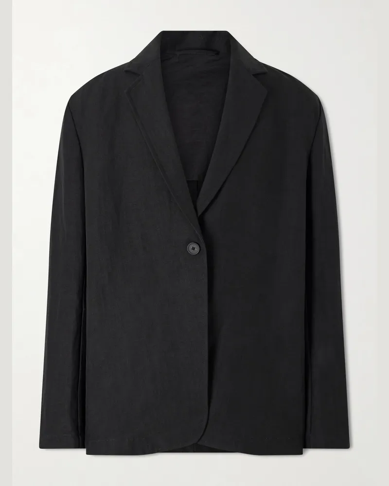 Studio Nicholson Denison Linen and Wool-Blend Suit Jacket Black