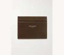 Logo-Print Leather Cardholder