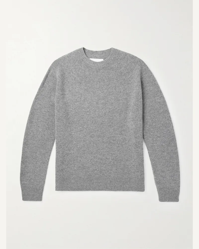Jil Sander Pullover aus einer Merinowoll-Kaschmirmischung Grau