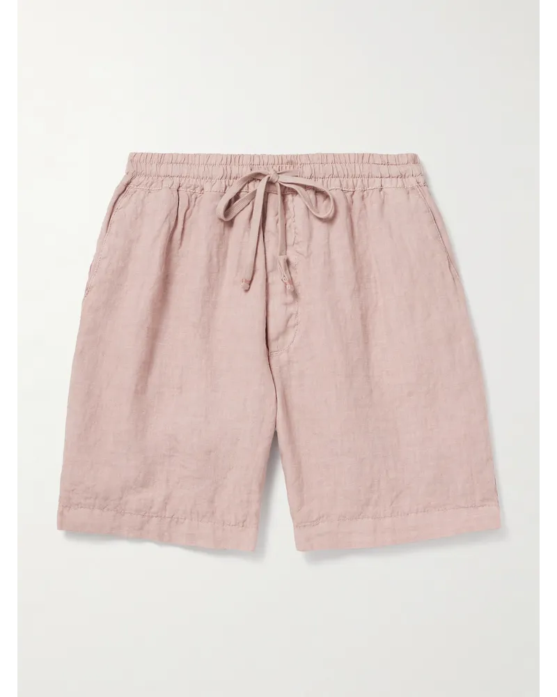 Altea Samuel gerade geschnittene Shorts aus Leinen mit Kordelzugbund Pink