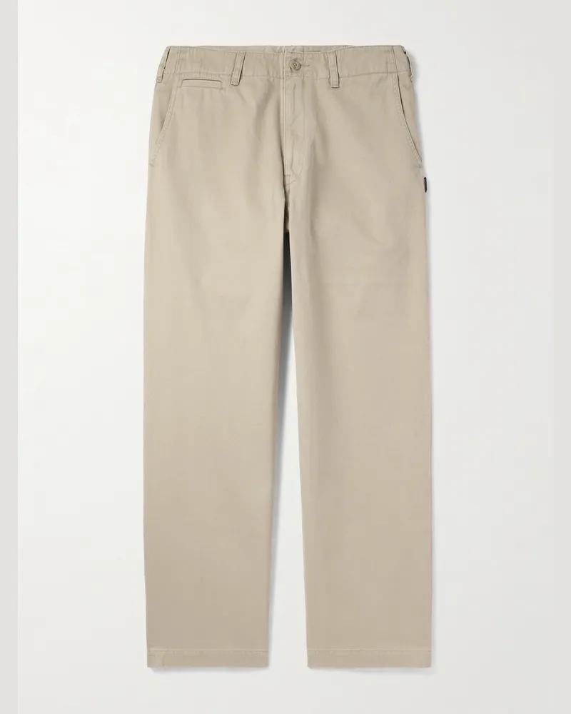 Neighborhood Gerade geschnittene Hose aus Baumwolle Neutral