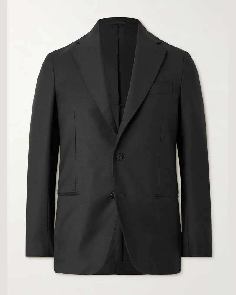 De Petrillo Napoli Virgin Wool Suit Jacket Black