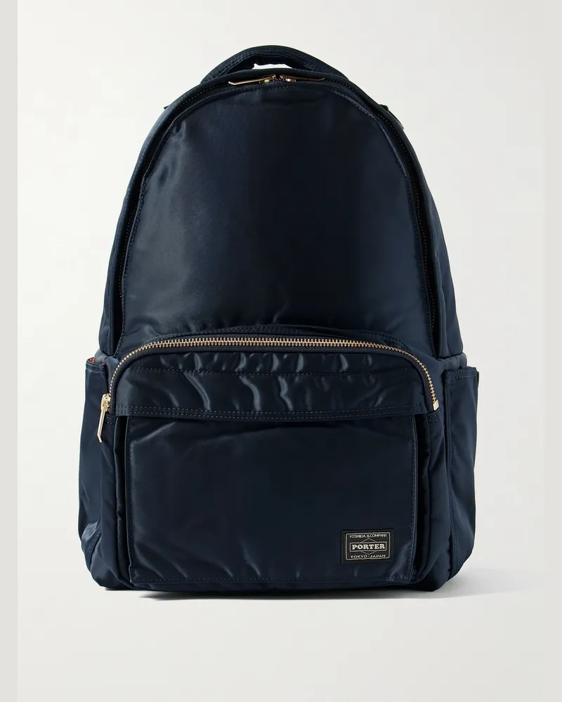 PORTER-YOSHIDA & CO Tanker Daypack Nylon-Twill Backpack Blue