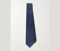 7cm Logo-Jacquard Cotton and Silk-Blend Tie