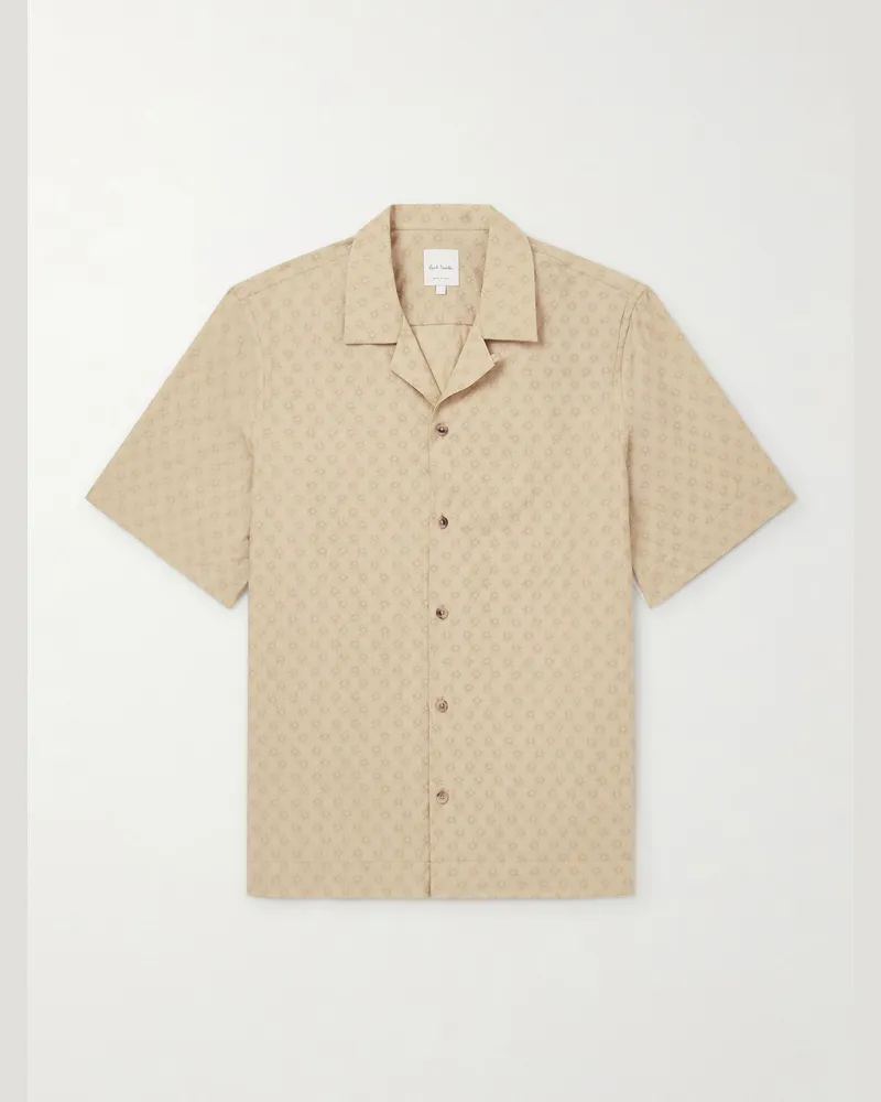 Paul Smith Hemd aus einer Baumwollmischung mit Stickereien Neutral