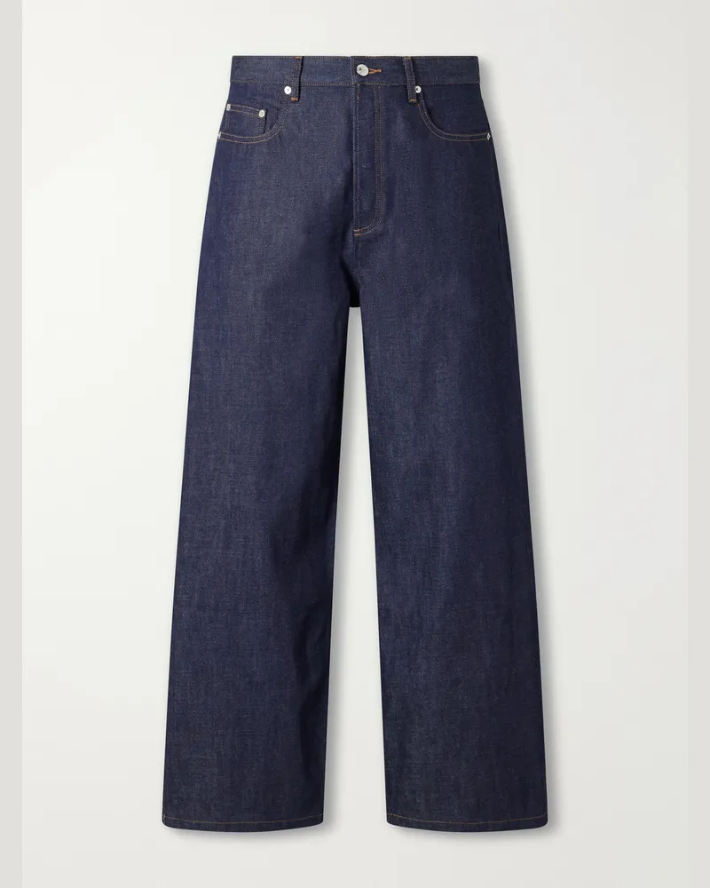 A.P.C. Dude Wide-Leg Jeans Blue