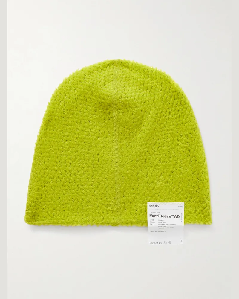 Satisfy Beanie aus „FuzzFleece™ AD“-Material Grün