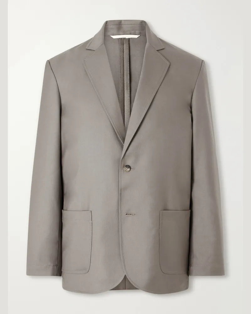 De Bonne Facture Writers Virgin Wool Suit Jacket Green