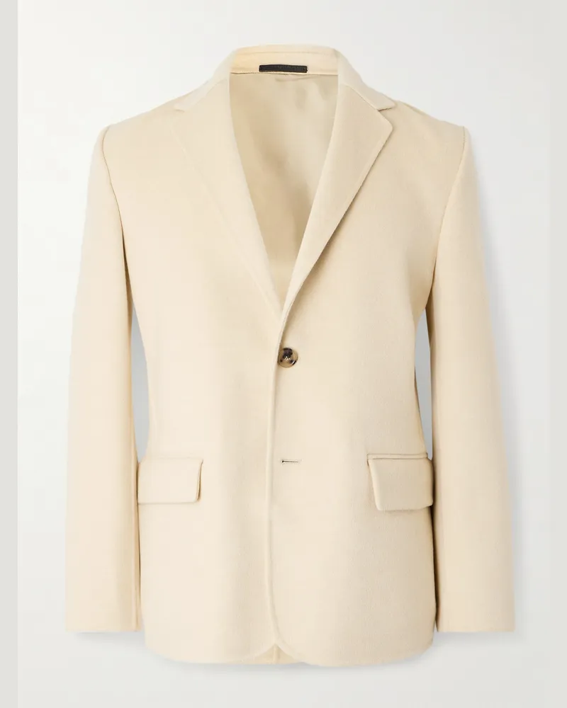 Loro Piana Paolo Double-Faced Baby Cashmere Blazer Neutrals