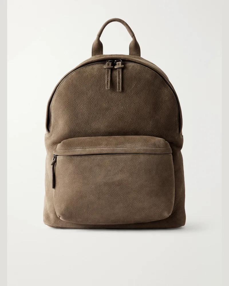 Officine Creative Italia Nubuck Backpack Brown