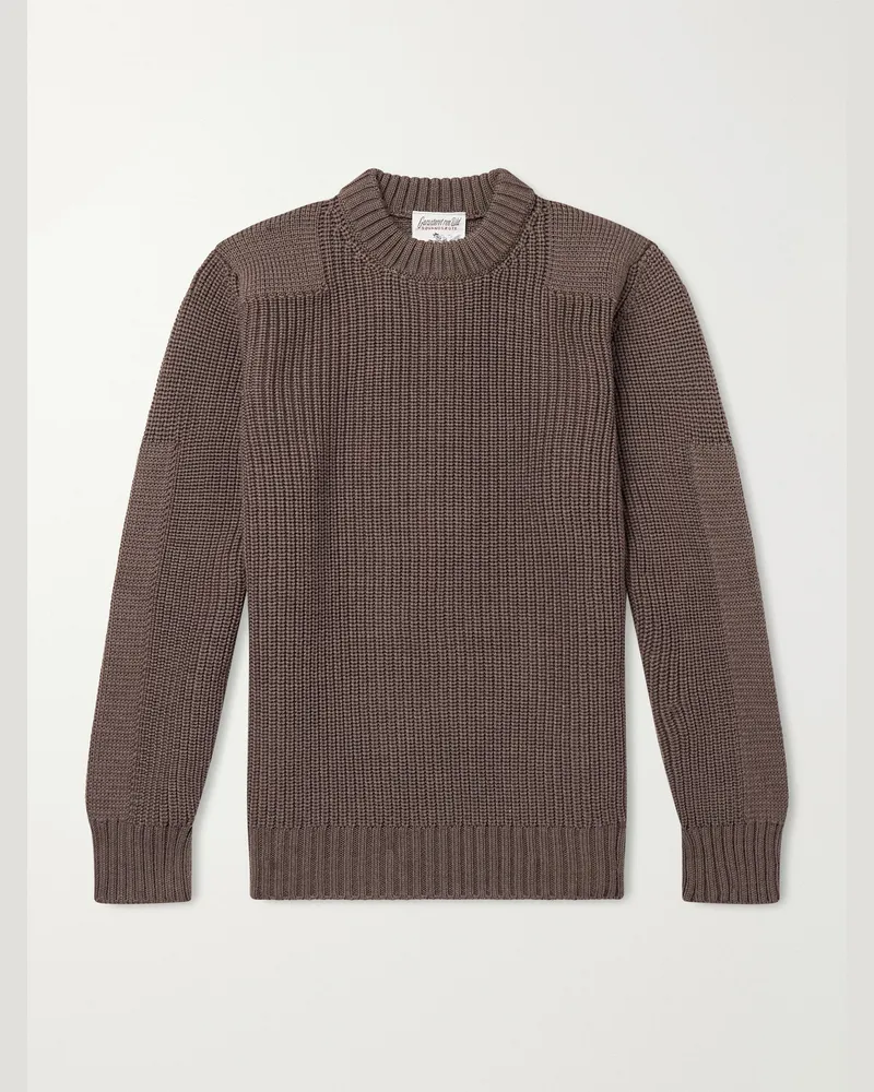 S.N.S Herning Robust Wool Sweater Brown